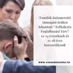 Felfedezés Foglalkozási Terv 12-14 és 15-18 évesek számára